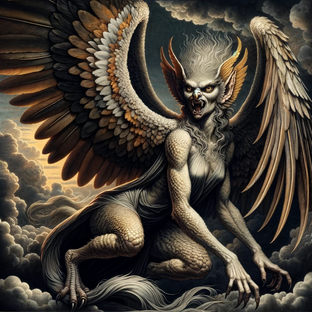 Greek Mythology Creatures harpies